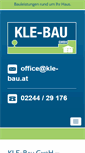 Mobile Screenshot of kle-bau.at